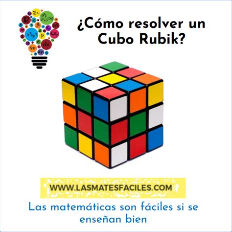 ¿Cómo resolver un Cubo Rubik?   Mates Fáciles en 2020 ...