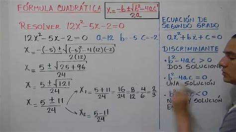 Cómo resolver una ecuación cuadrática por medio de la ...
