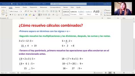 ¿Cómo resuelvo cálculos combinados?   YouTube