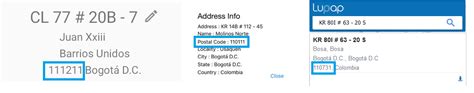¿Cómo saber cuál es el código postal para una dirección en Colombia?