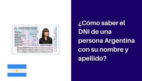 ¿Cómo saber el DNI de una persona Argentina con su nombre y apellido?