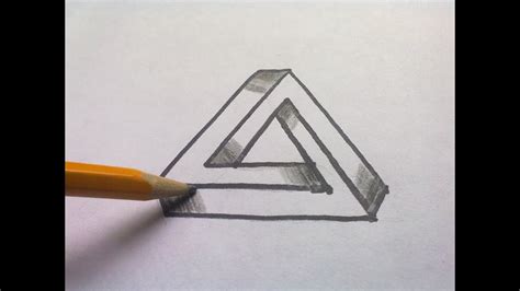 Como Se Dibuja Triángulo Imposible   Ilusión Óptica   YouTube