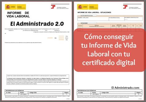 Cómo tener tu informe de vida laboral con un certificado ...