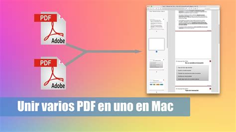 Cómo unir varios PDF en uno solo gratis en Mac   YouTube