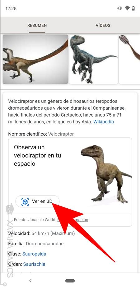 Cómo usar los dinosaurios de realidad aumentada de Google en tu móvil