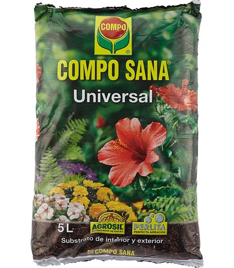 Compo Sana, Sustrato Universal para Plantas de Interior y Exterior, 5 L