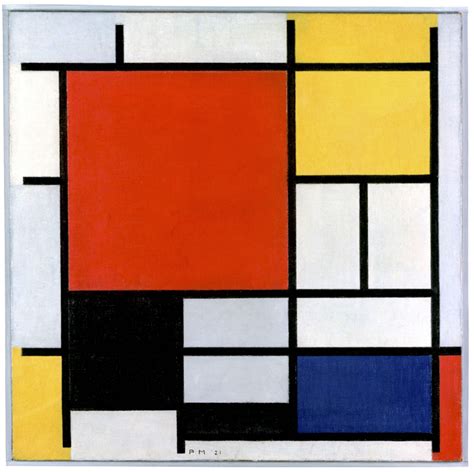 Composición en rojo, amarillo y azul   Piet Mondrian ...