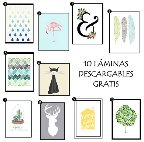 COMPOSICIONES EN LA PARED + 10 LÁMINAS GRATIS | Decoración ...