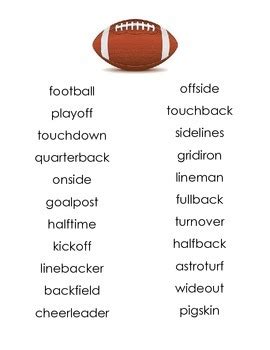 Compound Words   Football by On Top of Spaghetti | TpT