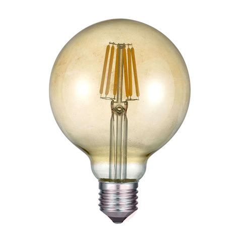 Compra Bombilla LED globo E27 6W 2.700K ámbar | Lampara.es