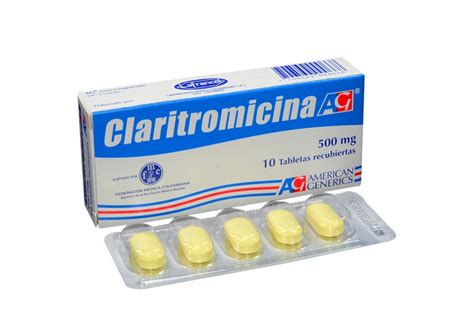 Comprar Claritromicina 500 mg 10 Tabletas En Farmalisto ...
