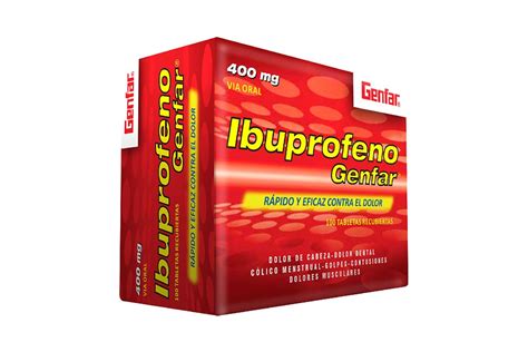 Comprar Ibuprofeno 400 mg Caja x 100 Tabletas Farmalisto