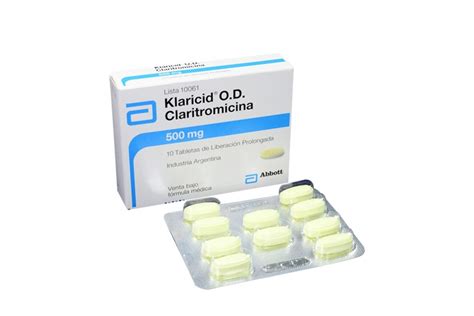 Comprar Klaricid O.D 500 mg Con 10 Tabletas. Farmalisto ...