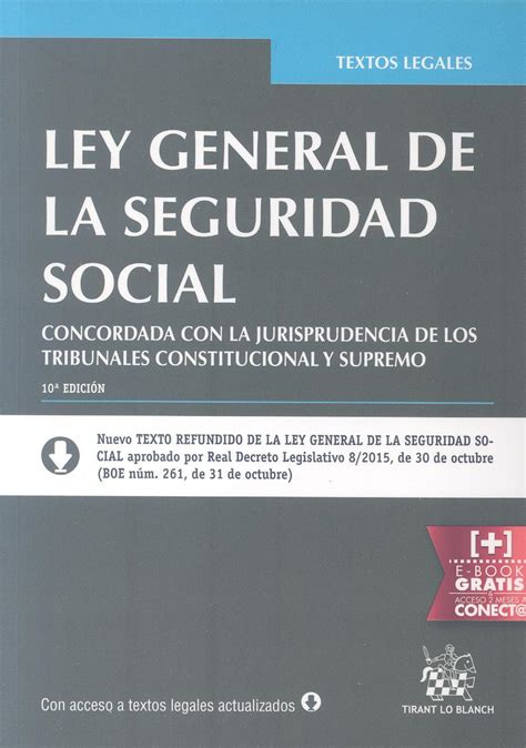 Comprar libro LEY GENERAL DE LA SEGURIDAD SOCIAL