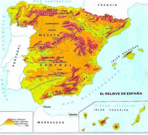 Compréhension:Geografía de España  2  espagnol