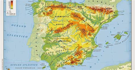 Comprendemos: Mapa Físico de España