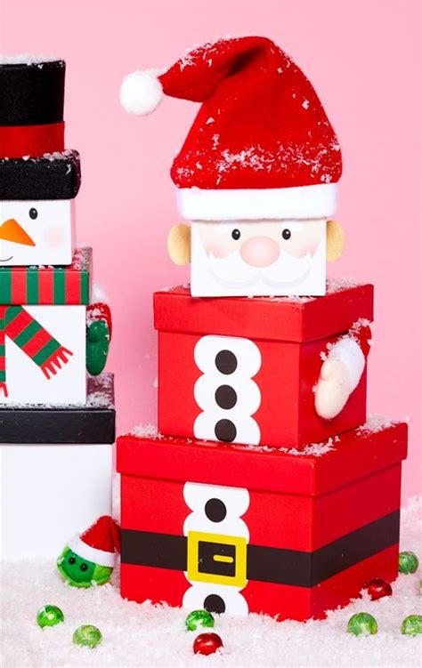 Con cajas de cartón decora tu casa en esta navidad ~ Manoslindas.com