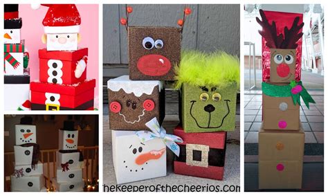 Con cajas de cartón decora tu casa en esta navidad ~ Manoslindas.com