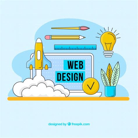 Concepto moderno de diseño web con estilo de dibujo a mano ...
