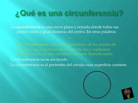 Concepto y elementos de la circunferencia