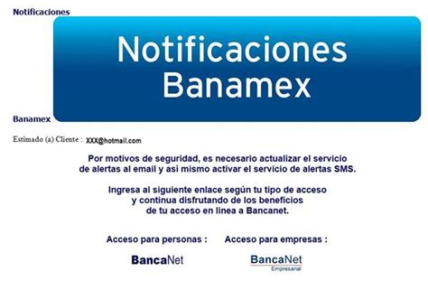 Condusef alerta sobre correo falso de Banamex
