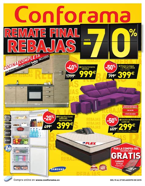 Conforama catalogo 13 27agosto2015 by CatalogoPromociones ...