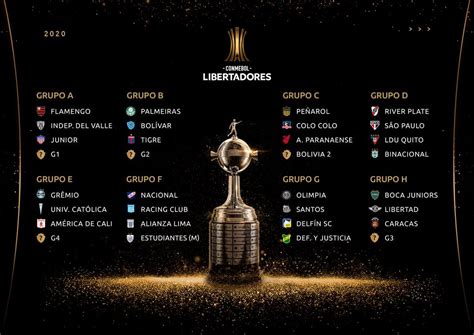 CONMEBOL Libertadores 2020 group stage draw : soccer