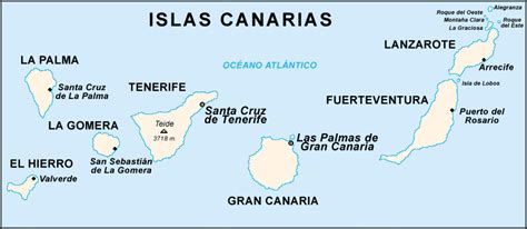 ¡Conozcas a Canárias y Asturias!: Mapas de las Islas Canarias