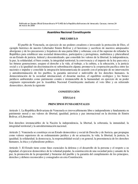 CONSTITUCIÓN DE LA REPÚBLICA BOLIVARIANA DE VENEZUELA.pdf ...