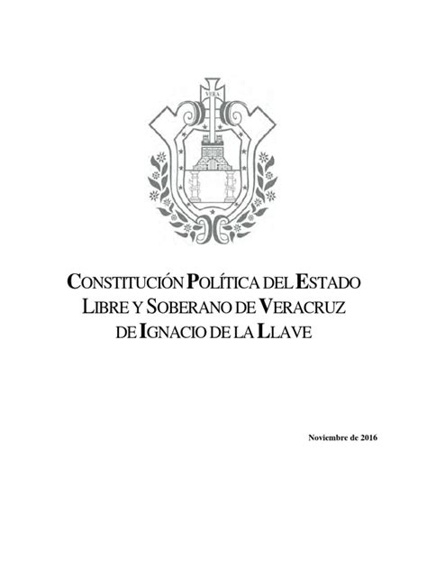 Constitucion de Veracruz 2017 | Constitución | Estado  política ...