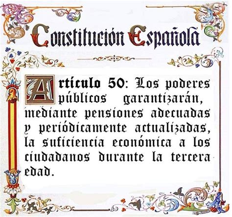 constitucion española articulo 50 – Punto Crítico Derechos ...