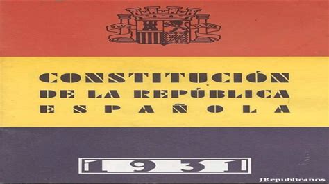 Constitución española de 1931   Artículos del 1 al 7   YouTube