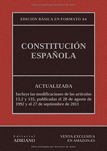 Constitución Española de 1978 actualizada.   Derecho Español