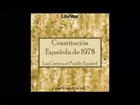 Constitución Española de 1978  AUDIOLIBRO    YouTube