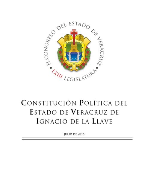 Constitución Veracruz | Elecciones | Estado  Forma de gobierno