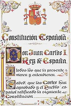 Constitution of Spain   Wikipedia