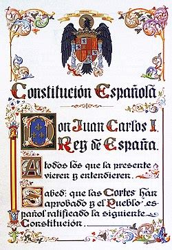 Constitution of Spain   Wikipedia