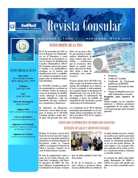 Consulado General de Guatemala en Maryland   Revista ...