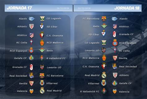 Consulta el calendario completo de la Liga Santander 2019 20