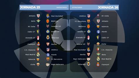 Consulta el calendario completo de la Liga Santander 2021  2022