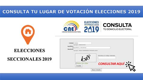 consulta tu lugar de votación elecciones 2019   Ecuanoticias