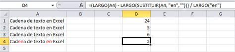 Contar caracteres con Excel   Excel Total