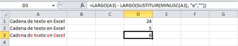 Contar caracteres con Excel • Excel Total