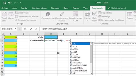 Contar celdas por color en Excel | Doovi