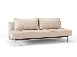 Contemporary Beige Fabric Upholstered Deluxe Sofa Bed ...