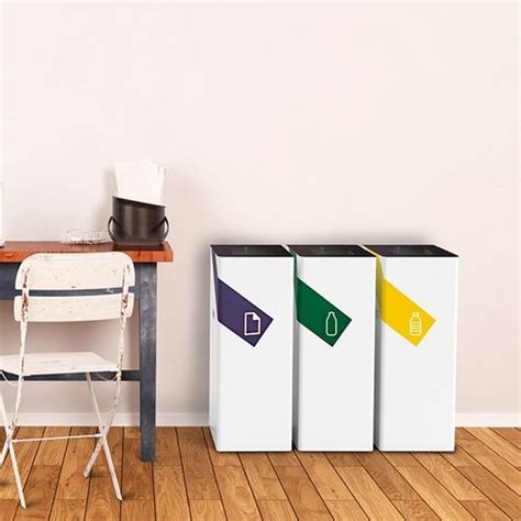 Contenedores de basura, Diseño moderno de muebles, Basureros reciclaje
