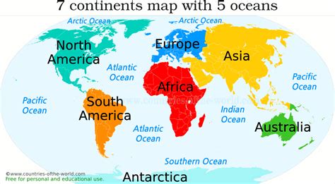 Continentes ¿Cuantos hay? y ¿Cuales son?