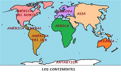 Continentes del planisferio   Imagui