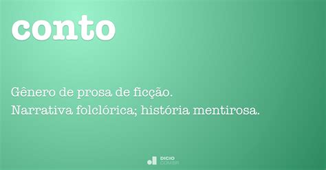 Conto   Dicio, Dicionário Online de Português