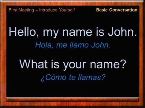 Conversación Básica en Inglés | Introduce Yourself in ...